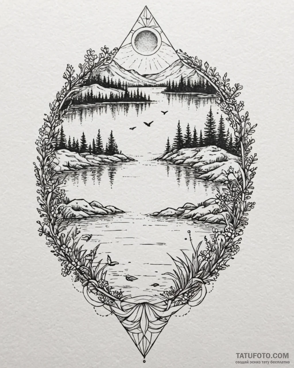 Eskiz.to, tattoo sketch, gloria resting by th... - эскиз тату (№1753152828_0, 22.07.2025 02:53) — Tatufoto.com