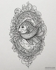 Eskiz.to, tattoo sketch, dory confused with s... - эскиз тату (№1753183904_0, 22.07.2025 11:31) — Tatufoto.com