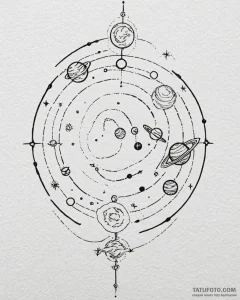 символы астрологии (знаки зодиака, планеты),... - эскиз тату (№1753185606_0, 22.07.2025 12:00) — Tatufoto.com