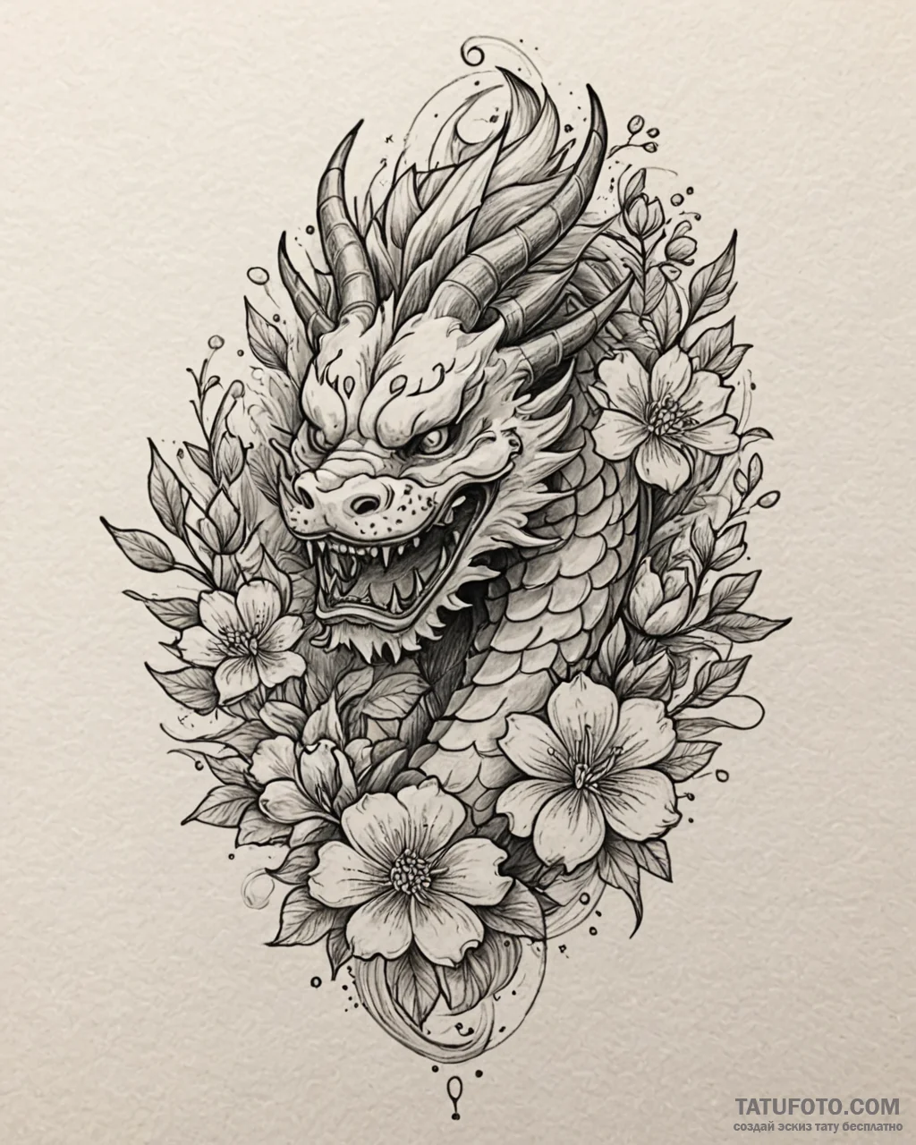 Tat tattoo sketch, wildflower bouquet painted… — эскиз тату (№1753187402_0, 22.07.2025 12:30) — Tatufoto.com