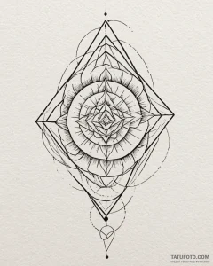 геометрические фигуры и линии, tattoo flash s... - эскиз тату (№1753188086_0, 22.07.2025 12:41) — Tatufoto.com