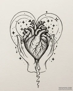 Tat tattoo sketch, medic’s glowing hands heal... - эскиз тату (№1753190985_0, 22.07.2025 13:29) — Tatufoto.com