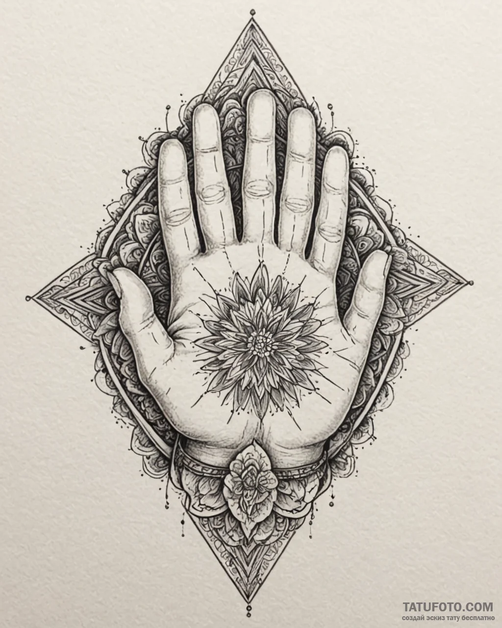 Tattoo sketch, no-face reaching out hand, eer... - эскиз тату (№1753192342_0, 22.07.2025 13:52) — Tatufoto.com