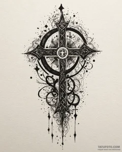 Tat tattoo sketch, nimona’s silhouette surrou... - эскиз тату (№1753192936_0, 22.07.2025 14:02) — Tatufoto.com