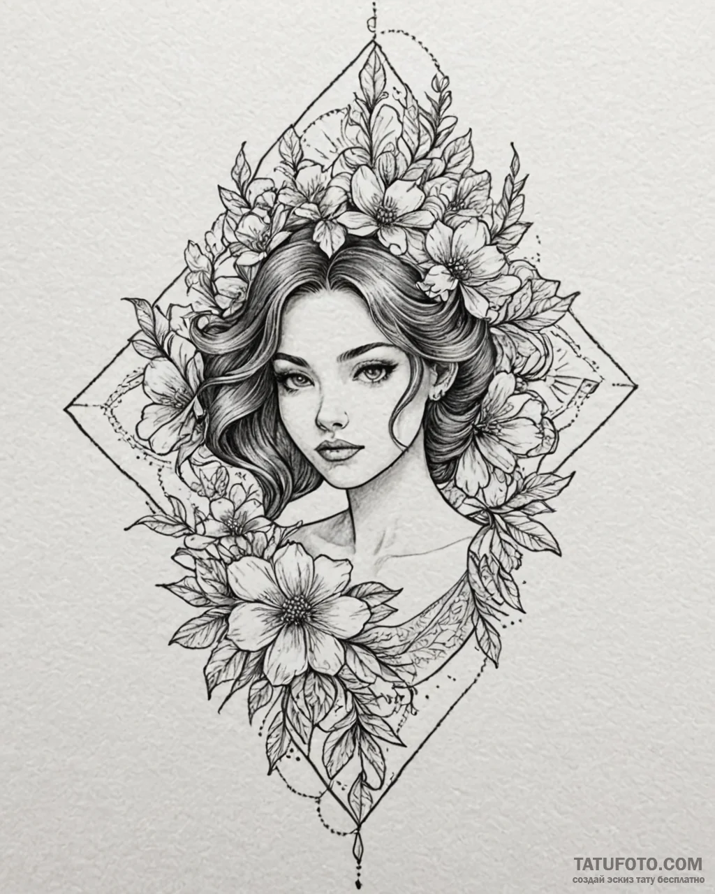 Tattoo sketch, mirabel’s embroidered dress mo... - эскиз тату (№1753193871_0, 22.07.2025 14:17) — Tatufoto.com