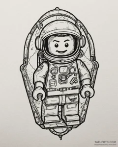 Tattoo sketch, benny the spaceship guy, the l... - эскиз тату (№1753195398_0, 22.07.2025 14:43) — Tatufoto.com