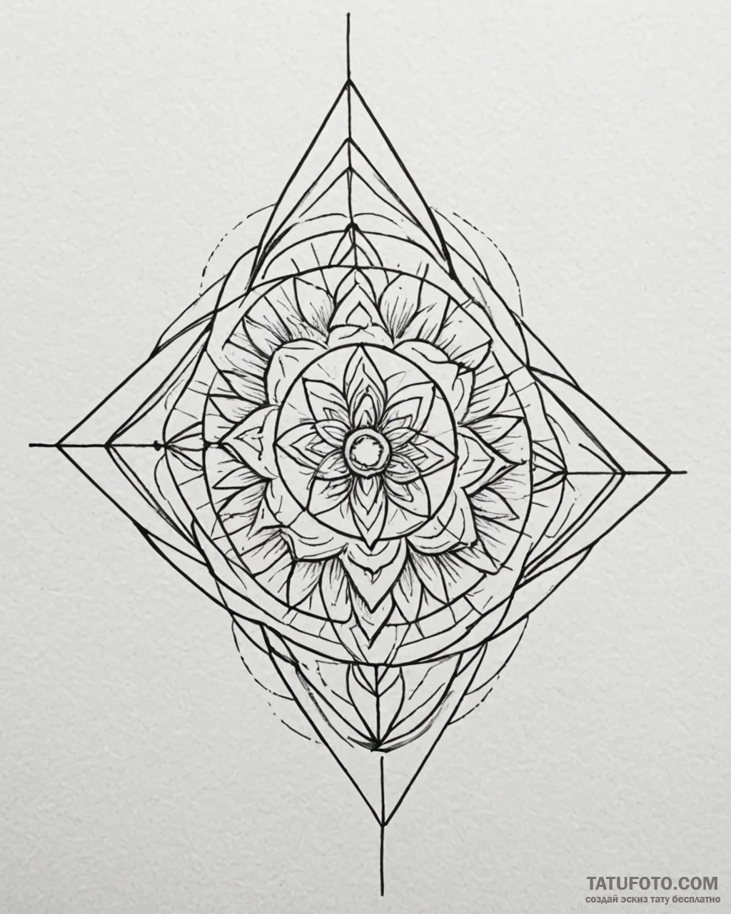 симметрия и асимметрия - эскиз тату (№1753195823_0, 22.07.2025 14:50) — Tatufoto.com