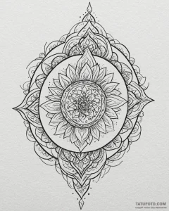 Tat tattoo sketch, elemental magic depiction... - эскиз тату (№1753195907_0, 22.07.2025 14:51) — Tatufoto.com