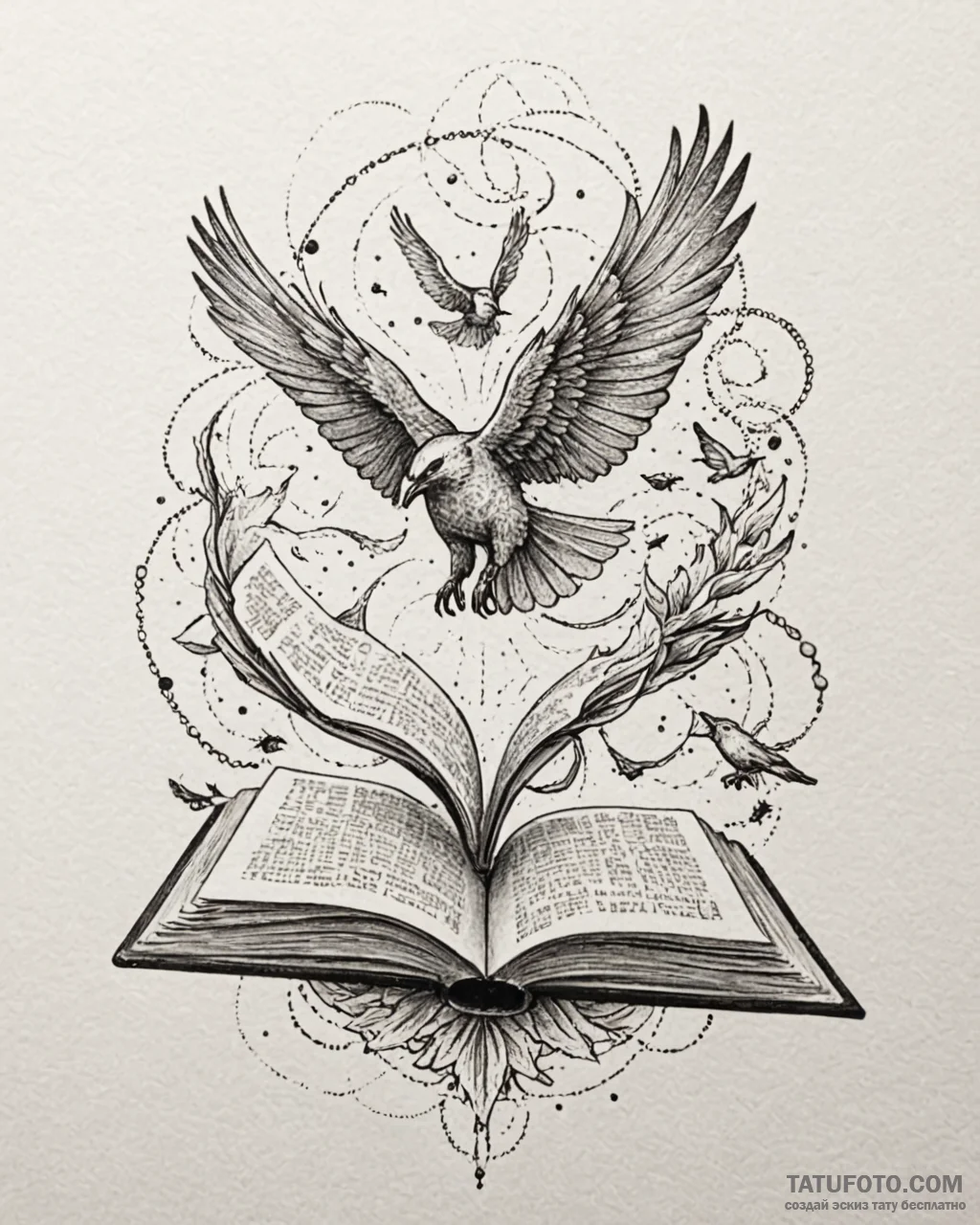 Tat tattoo sketch, teacher holding open book... - эскиз тату (№1753197520_0, 22.07.2025 15:18) — Tatufoto.com