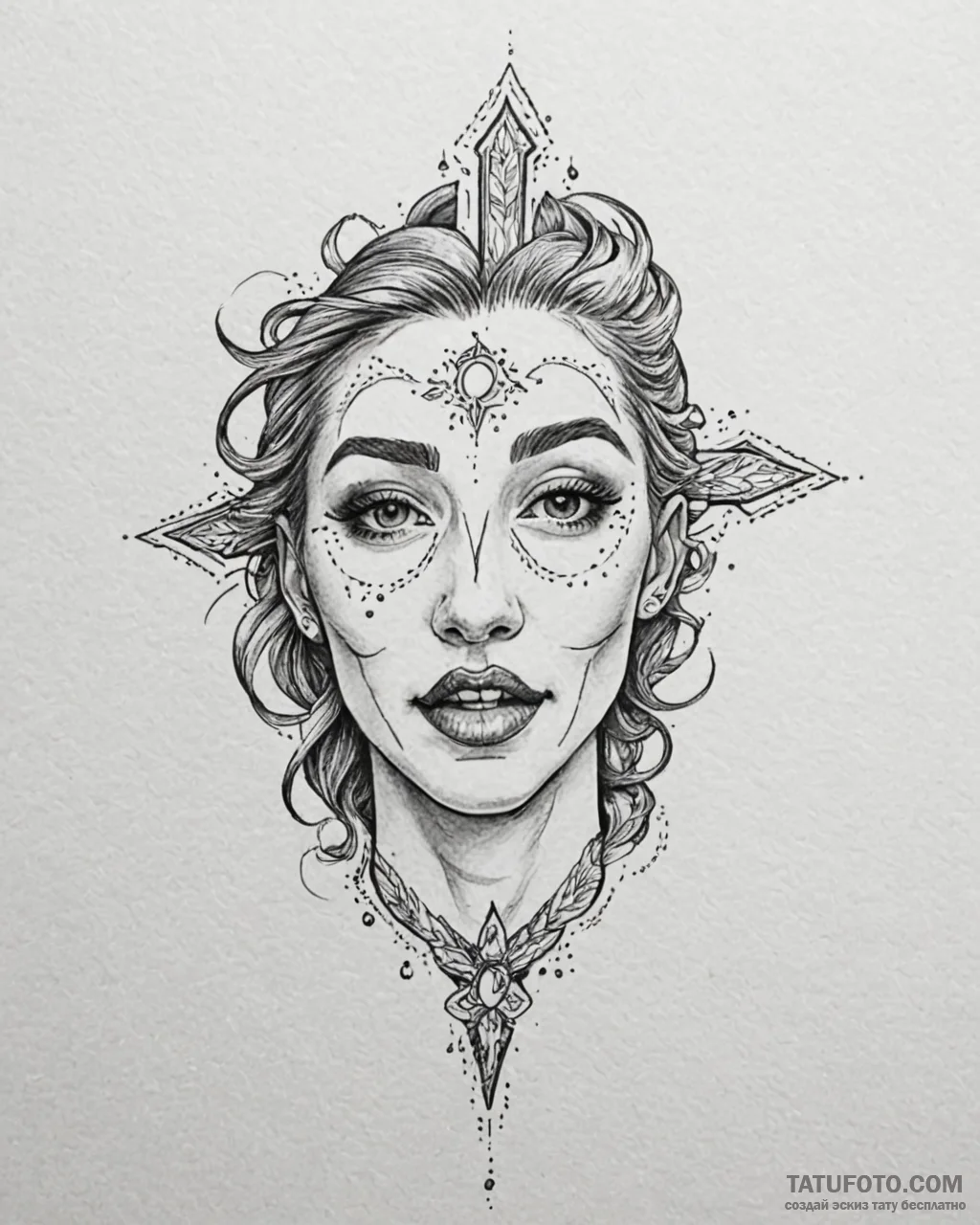 Tattoo sketch, flash in mid-laugh with slow m… — эскиз тату (№1753201774_0, 22.07.2025 16:29) — Tatufoto.com