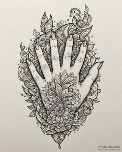 Tat tattoo sketch, designer’s hand sketching... - эскиз тату (№1753203807_0, 22.07.2025 17:03) — Tatufoto.com