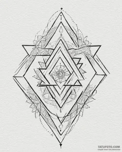 Tattoo sketch, star of david formed by glowin... - эскиз тату (№1753204907_0, 22.07.2025 17:21) — Tatufoto.com