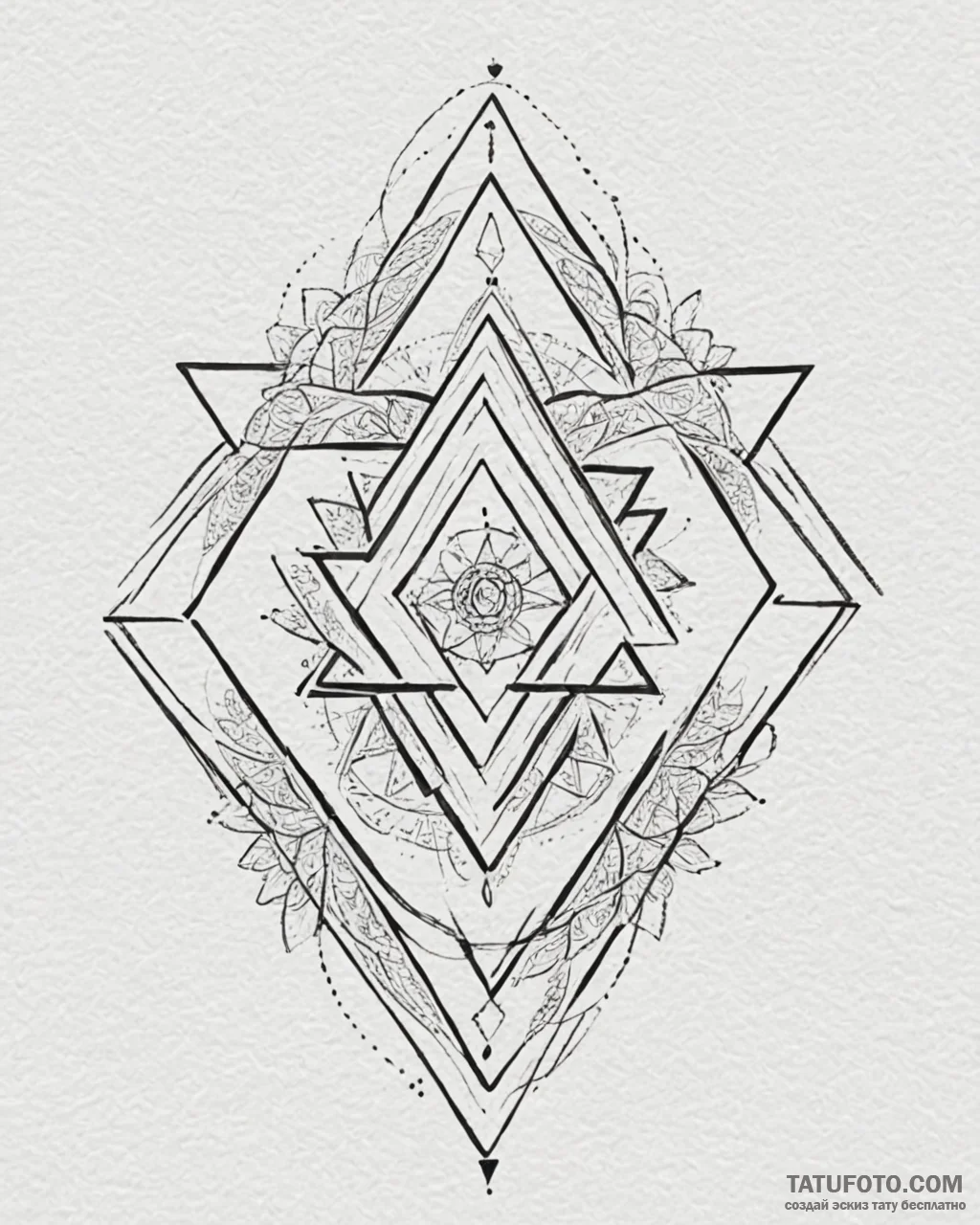 Tattoo sketch, star of david formed by glowin... - эскиз тату (№1753204907_0, 22.07.2025 17:21) — Tatufoto.com