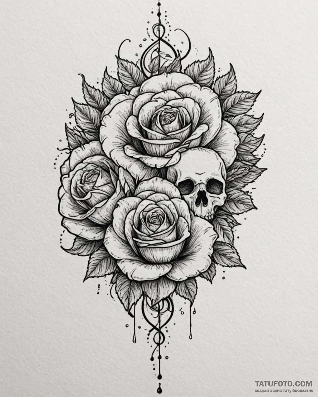 музыкальные волны и ритмы, tattoo sketch desi… — эскиз тату (№1753212950_0, 22.07.2025 19:35) — Tatufoto.com