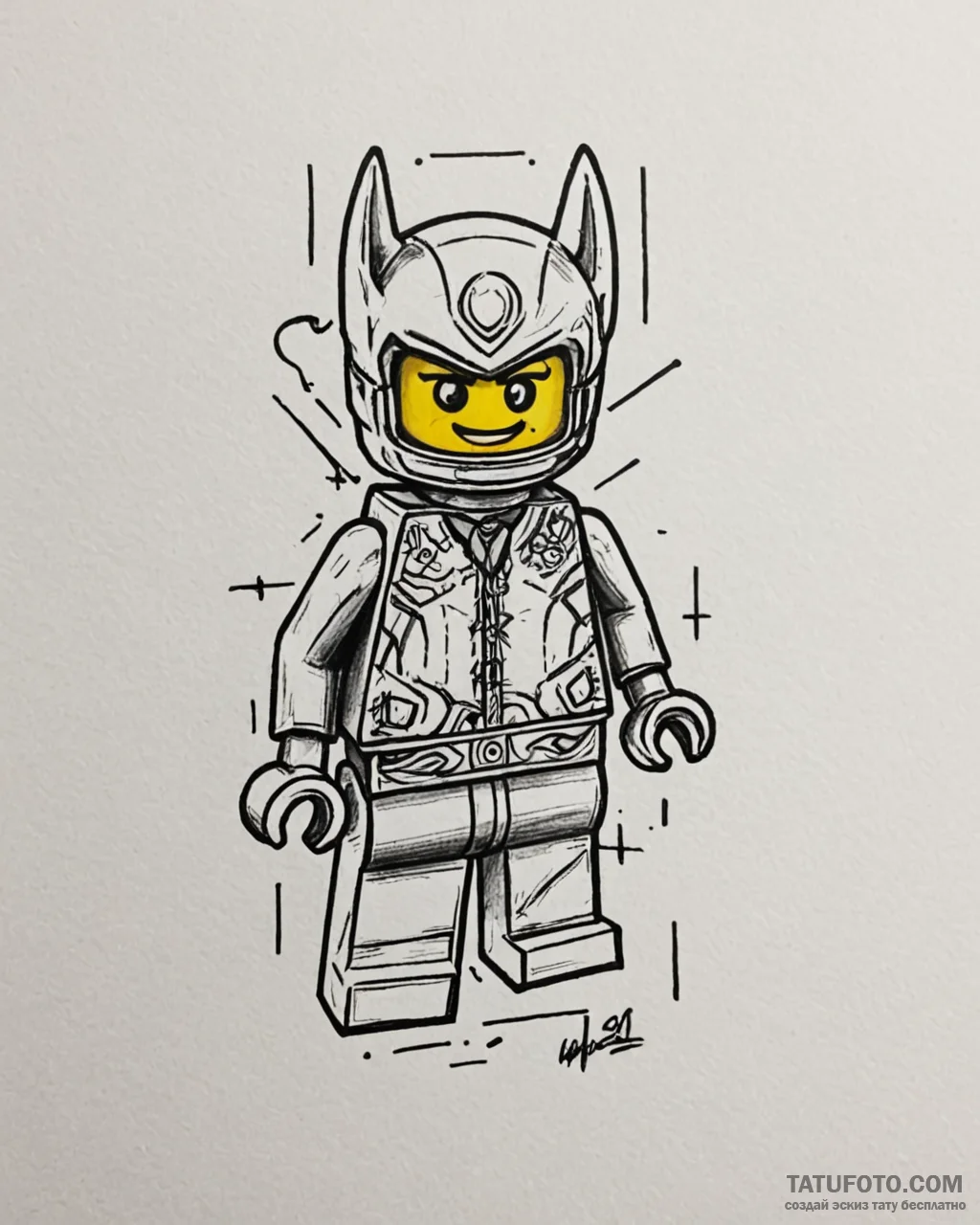 Tattoo sketch, wyldstyle, the lego movie (201… — эскиз тату (№1753213459_0, 22.07.2025 19:44) — Tatufoto.com