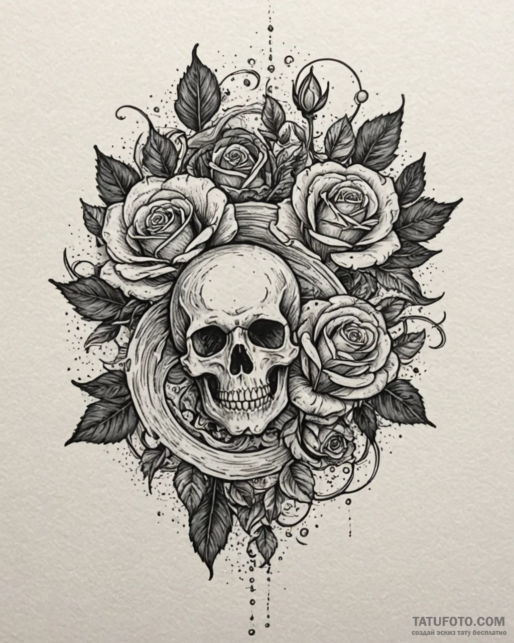 Tat tattoo sketch, crashing ocean waves with… — эскиз тату (№1753213712_0, 22.07.2025 19:48) — Tatufoto.com