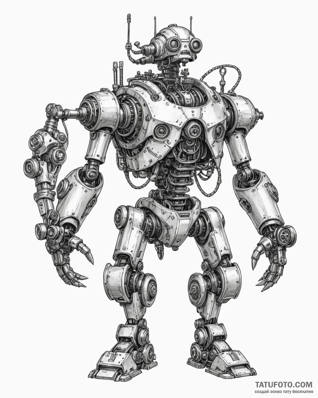 Eskiz.to, tattoo sketch, bigweld with mechani… — эскиз тату (№1753213798_0, 22.07.2025 19:49) — Tatufoto.com