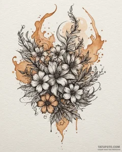 Tattoo sketch, surrealistic animal morphing i... - эскиз тату (№1753216298_0, 22.07.2025 20:31) — Tatufoto.com