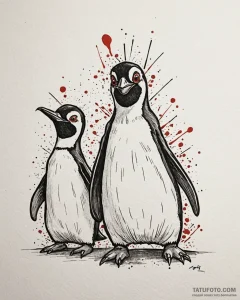 пингвины из мадагаскара (penguins of madagasc... - эскиз тату (№1753216720_0, 22.07.2025 20:38) — Tatufoto.com