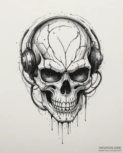 Tat tattoo sketch, augmented reality skull ma... - эскиз тату (№1753220438_0, 22.07.2025 21:40) — Tatufoto.com