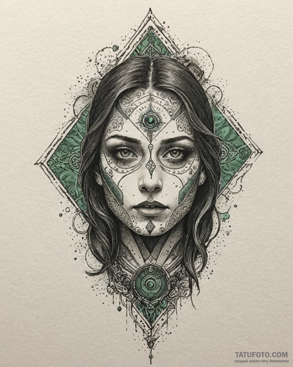 Tattoo sketch, bruno fading into mist with gl... - эскиз тату (№1753221248_0, 22.07.2025 21:54) — Tatufoto.com