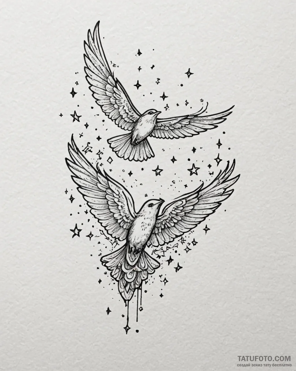 Tat tattoo sketch, typewriter keys transformi... - эскиз тату (№1753224988_0, 22.07.2025 22:56) — Tatufoto.com