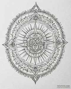 Tattoo sketch, ancient calendar wheel with my... - эскиз тату (№1753263791_0, 23.07.2025 09:43) — Tatufoto.com