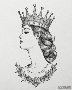 Tattoo sketch, king candy silhouette with can... - эскиз тату (№1753264412_0, 23.07.2025 09:53) — Tatufoto.com