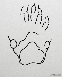 Eskizto, tattoo sketch, diego’s paw prints wi... - эскиз тату (№1753266335_0, 23.07.2025 10:25) — Tatufoto.com