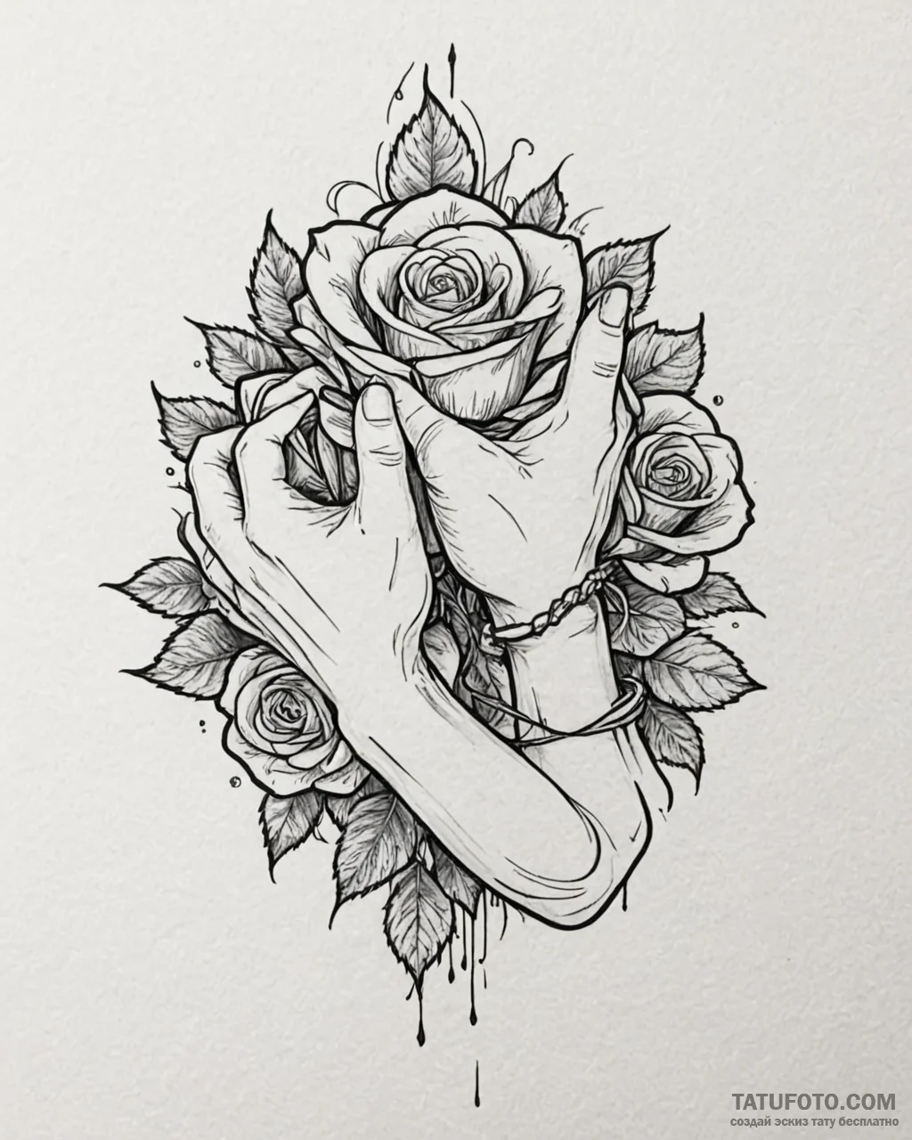 Tattoo sketch, ged and arren’s hands clasped,… — эскиз тату (№1753267138_0, 23.07.2025 10:38) — Tatufoto.com
