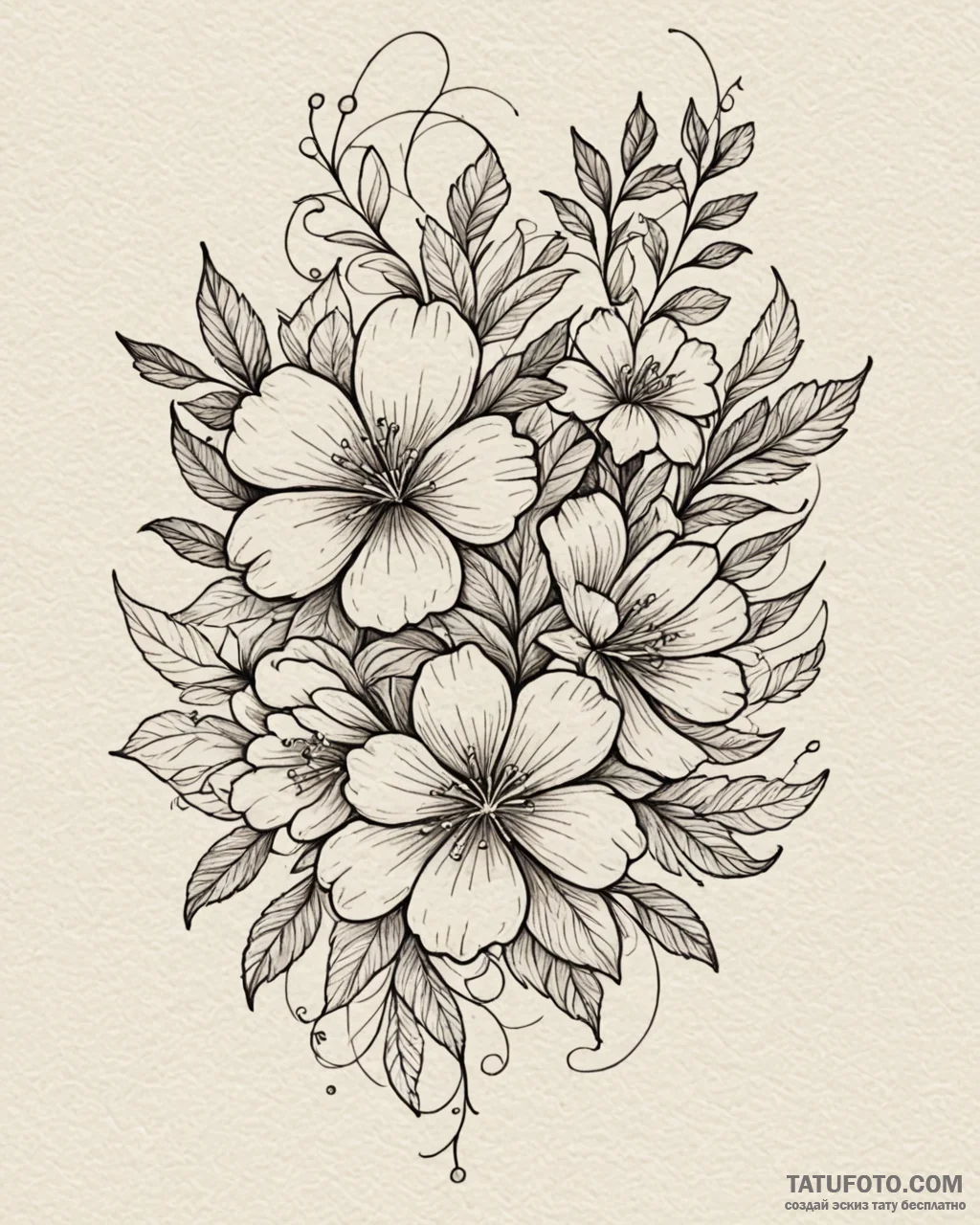 Tat tattoo sketch, flowing watercolor washes... - эскиз тату (№1753268634_0, 23.07.2025 11:03) — Tatufoto.com