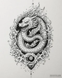 Tattoo sketch, spirit with lightning bolts, p... - эскиз тату (№1753269930_0, 23.07.2025 11:25) — Tatufoto.com