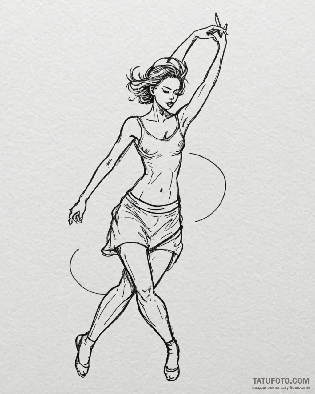 татуировки с танцами и движением, tattoo draw... - эскиз тату (№1753272067_0, 23.07.2025 12:01) — Tatufoto.com