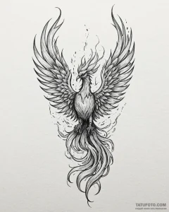 Tat tattoo sketch, painter’s brush strokes fo... - эскиз тату (№1753272343_0, 23.07.2025 12:05) — Tatufoto.com