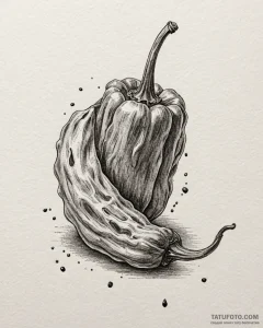 повар, artistic tattoo sketch, on a clean whi... - эскиз тату (№1753274207_0, 23.07.2025 12:36) — Tatufoto.com
