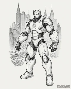 город героев (big hero 6, 2014) - эскиз тату (№1753276081_0, 23.07.2025 13:08) — Tatufoto.com