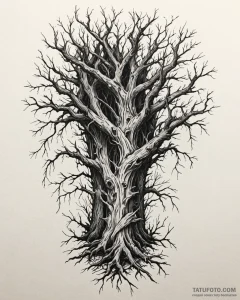 Tat tattoo sketch, thorny vines wrapping anci... - эскиз тату (№1753279326_0, 23.07.2025 14:02) — Tatufoto.com