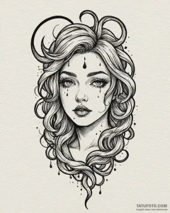 эмо, concept art for tattoo, blackwork tattoo... - эскиз тату (№1753279583_0, 23.07.2025 14:06) — Tatufoto.com