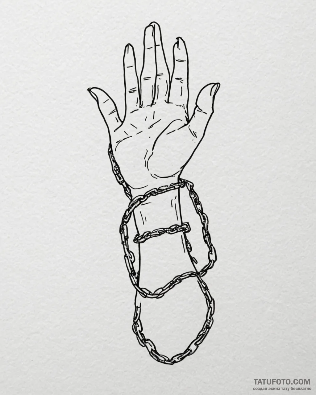 Tattoo sketch, broken chains falling away fro... - эскиз тату (№1753280101_0, 23.07.2025 14:15) — Tatufoto.com
