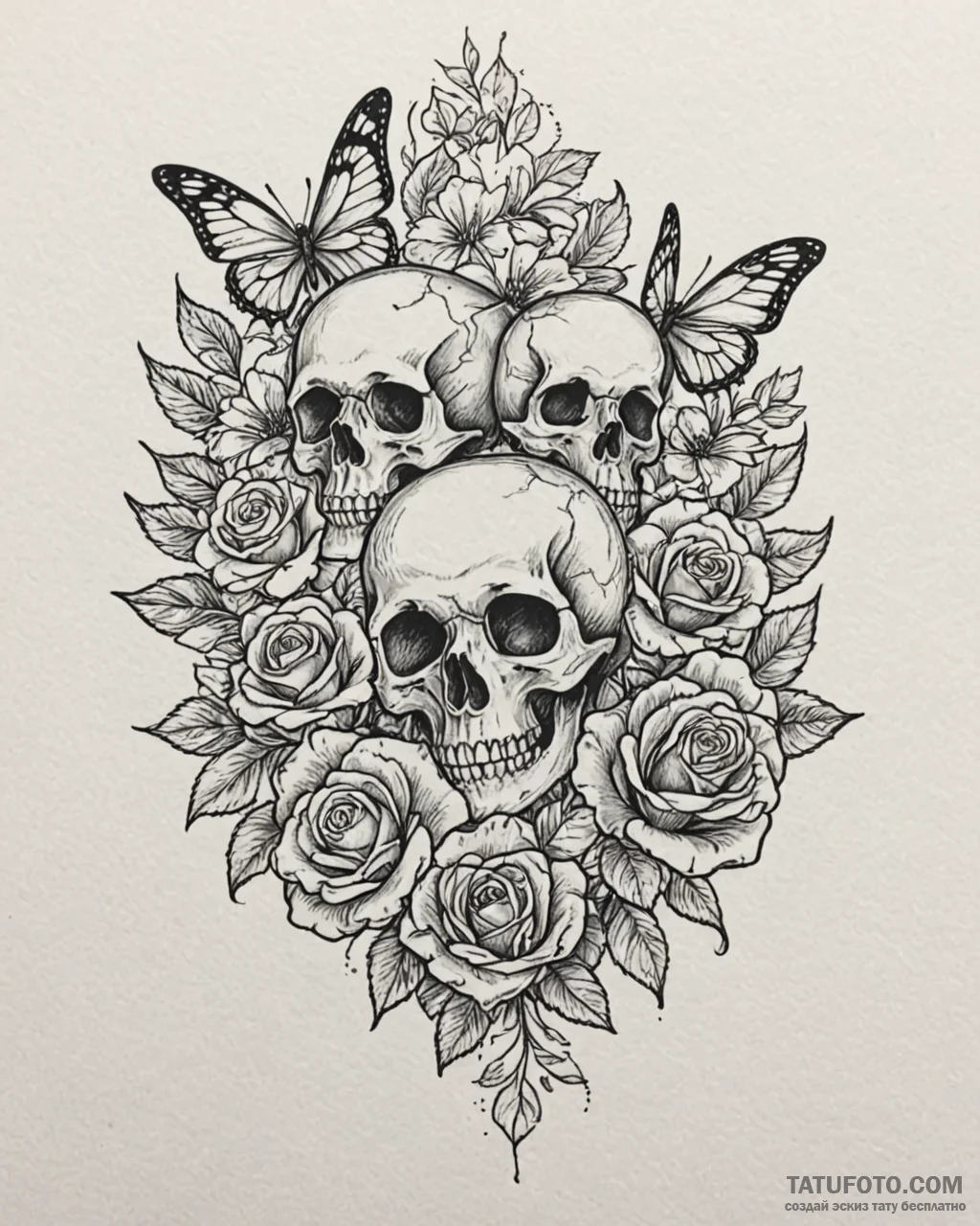 Tat tattoo sketch, blogger’s camera with flor… — эскиз тату (№1753280611_0, 23.07.2025 14:23) — Tatufoto.com