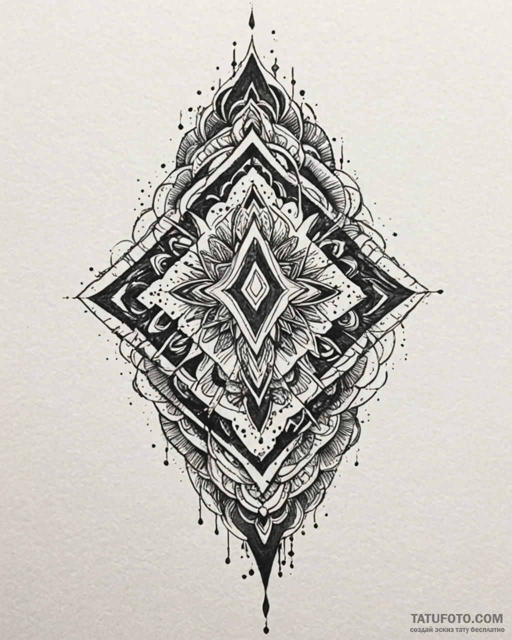 Tat tattoo sketch, xibalba with tribal patter… — эскиз тату (№1753281486_0, 23.07.2025 14:38) — Tatufoto.com