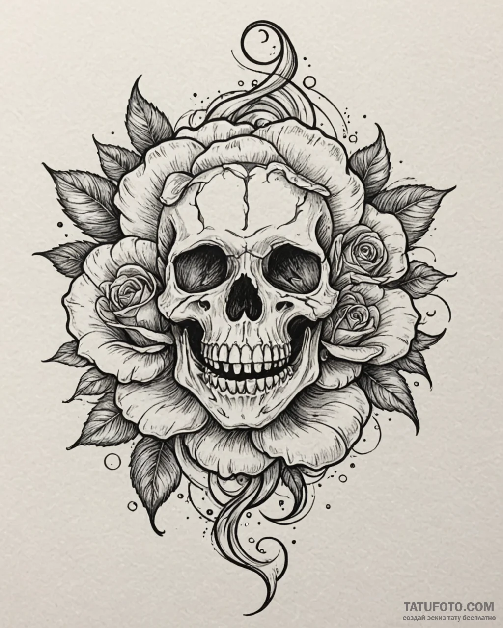 Tattoo sketch, water waves crashing with deli… — эскиз тату (№1753282454_0, 23.07.2025 14:54) — Tatufoto.com