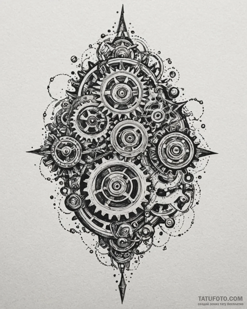 Eskizto, tattoo sketch, bigweld with cogs and… — эскиз тату (№1753282539_0, 23.07.2025 14:55) — Tatufoto.com