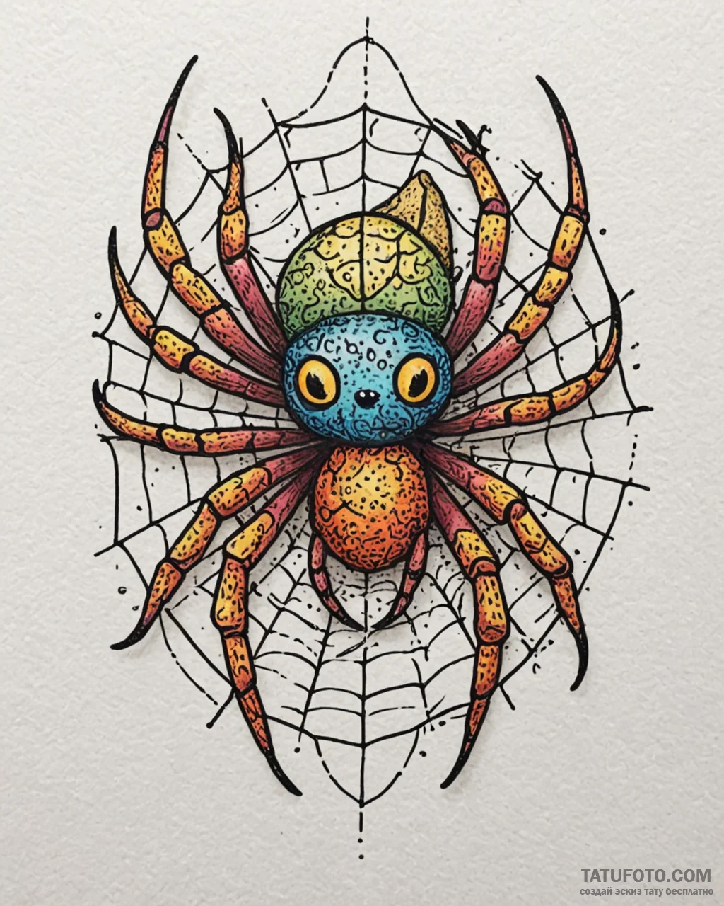 Tattoo sketch, spider-ham’s playful grin with… — эскиз тату (№1753282624_0, 23.07.2025 14:57) — Tatufoto.com