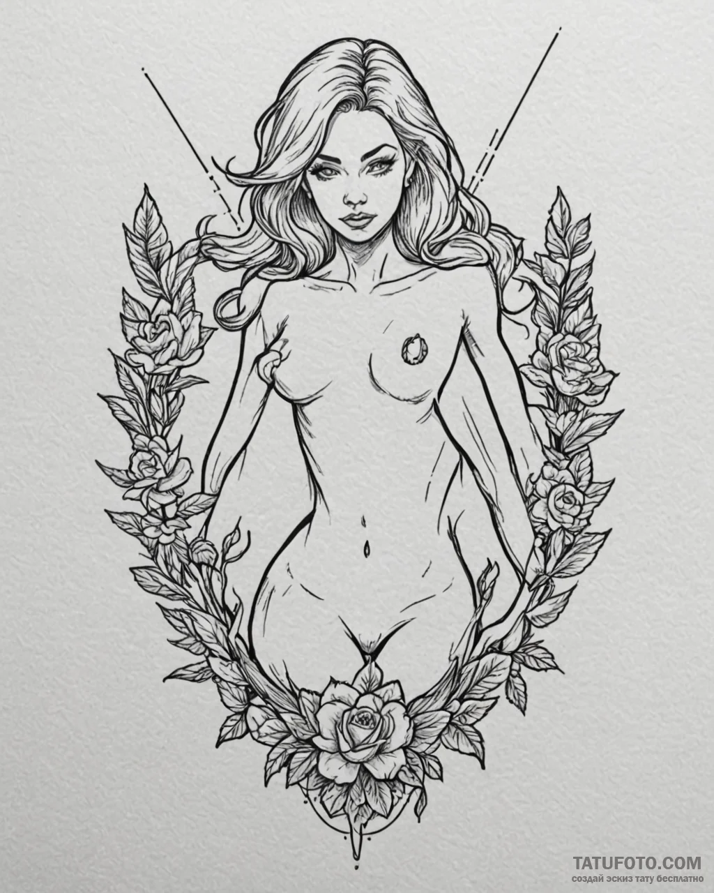 Eskizto, tattoo sketch, eve shooting laser be… — эскиз тату (№1753282796_0, 23.07.2025 14:59) — Tatufoto.com