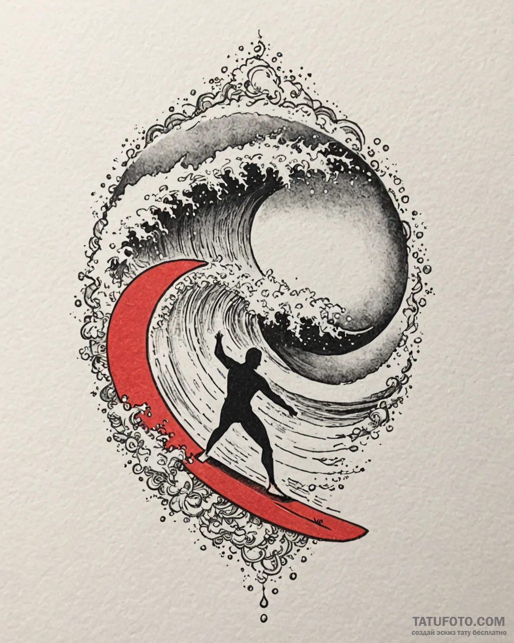 Tattoo sketch, vanellope surfing internet wav... - эскиз тату (№1753282883_0, 23.07.2025 15:01) — Tatufoto.com