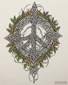 Tat tattoo sketch, sacred olive branch entwin... - эскиз тату (№1753287852_0, 23.07.2025 16:24) — Tatufoto.com