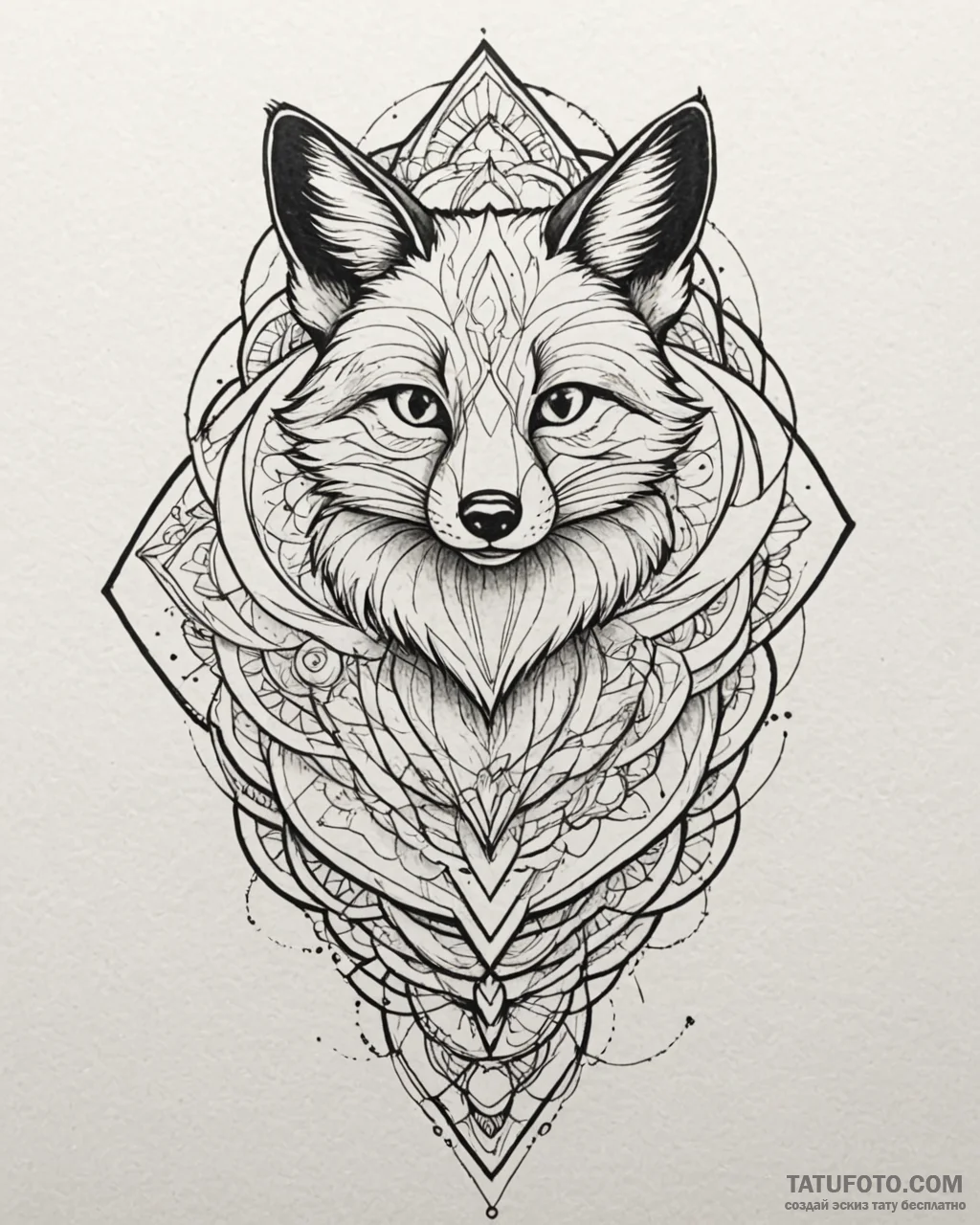 Tattoo sketch, nick wilde sly grin with fox t… — эскиз тату (№1753289711_0, 23.07.2025 16:55) — Tatufoto.com