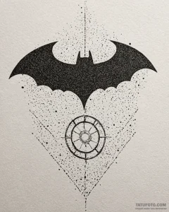 Tattoo sketch, batman lego with bat signal, i... - эскиз тату (№1753290964_0, 23.07.2025 17:16) — Tatufoto.com