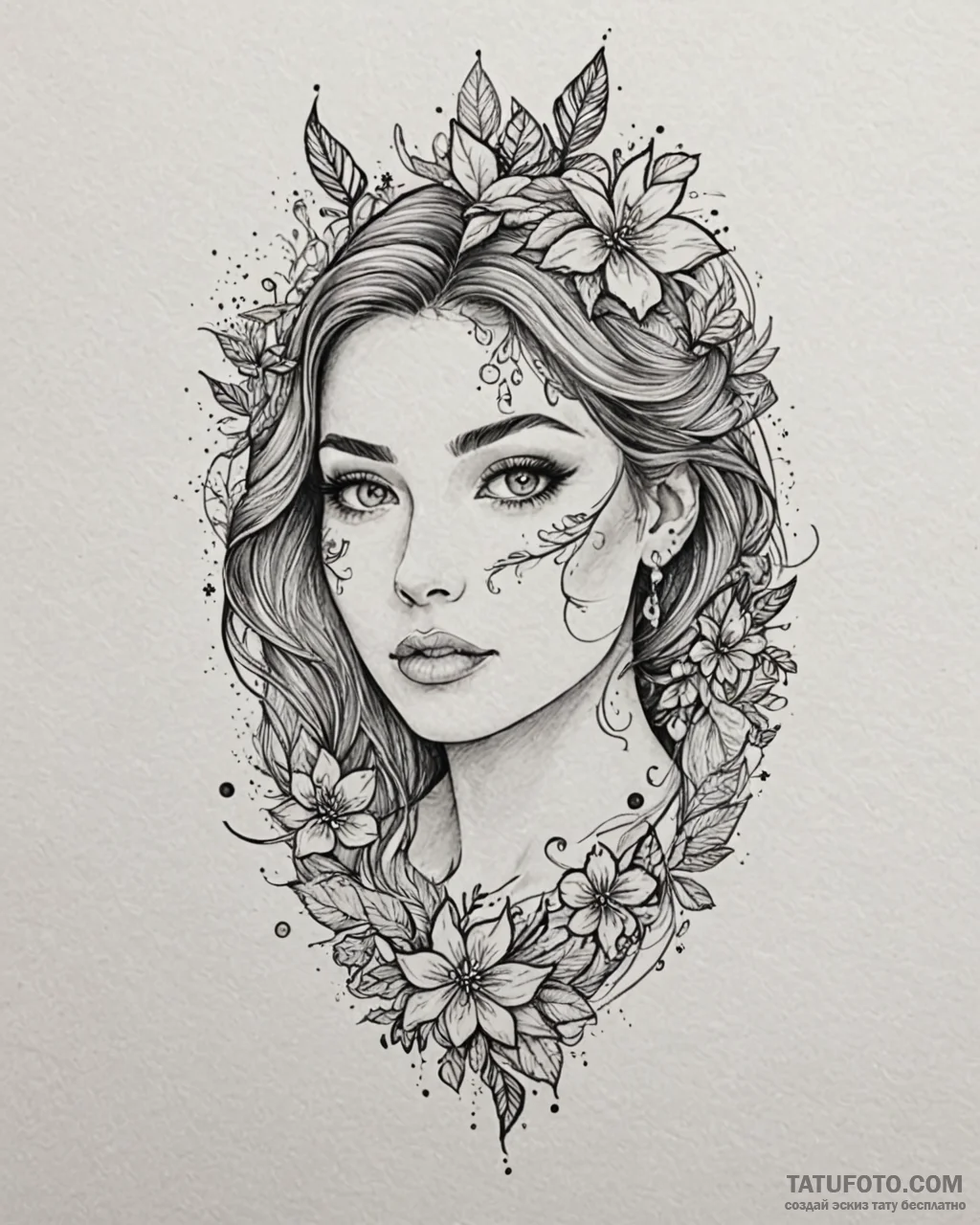 Tat tattoo sketch, makeup artist’s brush swee… — эскиз тату (№1753291500_0, 23.07.2025 17:25) — Tatufoto.com